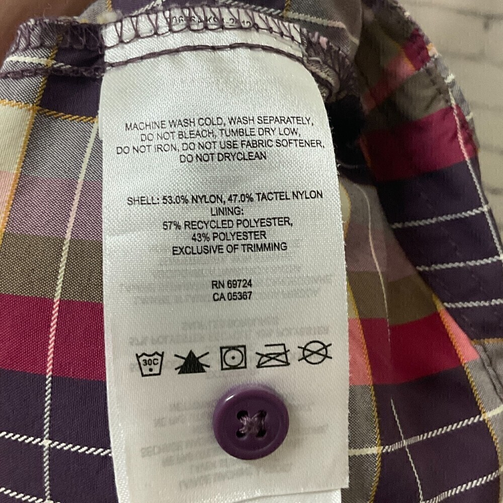 Columbia Shirt Women M Pink Purple Plaid Omni Shade Lightweight Long Sleeve H1 - Picture 12 of 12